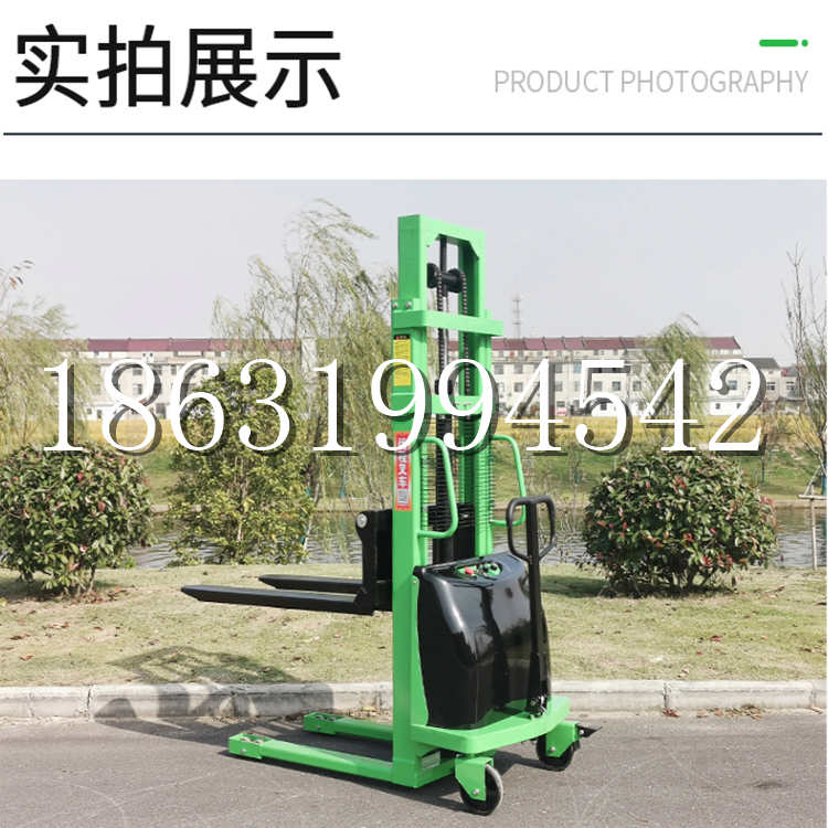 合水县电动叉车堆高车液压铲车电瓶1吨2吨站驾步行式小型全自动叉车